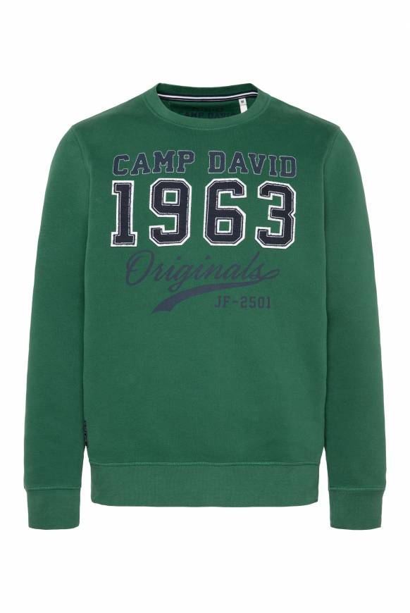 ﻿Soccx Sweatshirt mit Artwork im Retro-Style raw green Neueste Mode