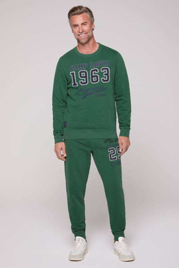 ﻿Soccx Sweatshirt mit Artwork im Retro-Style raw green Neueste Mode