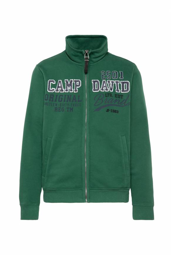 Soccx Sweatjacke mit Artwork im Retro-Style raw green Saisonale Angebote
