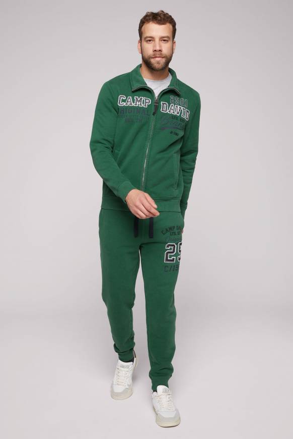 Soccx Sweatjacke mit Artwork im Retro-Style raw green Saisonale Angebote