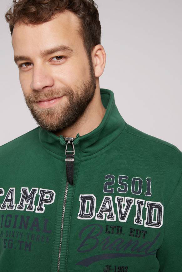 Soccx Sweatjacke mit Artwork im Retro-Style raw green Saisonale Angebote