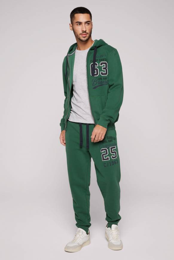 Soccx Kapuzensweatjacke mit Retro-Artwork raw green Räumungsverkauf