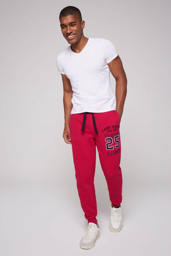 Soccx Jogginghose mit Retro-Artwork royal red Sonderangebote