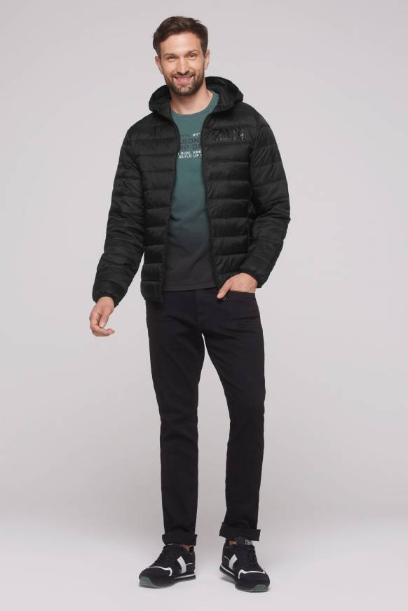 Soccx Leichte Steppjacke mit Kapuze black VIP-Rabatte