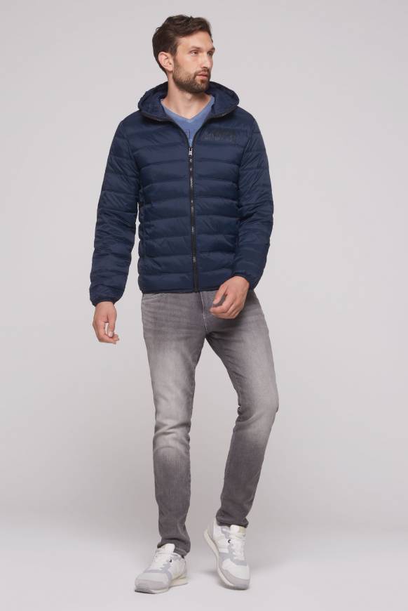 Soccx Leichte Steppjacke mit Kapuze blue navy Tiefpreis