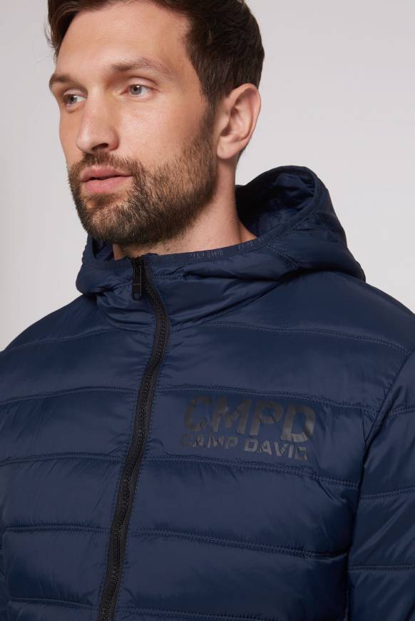 Soccx Leichte Steppjacke mit Kapuze blue navy Tiefpreis