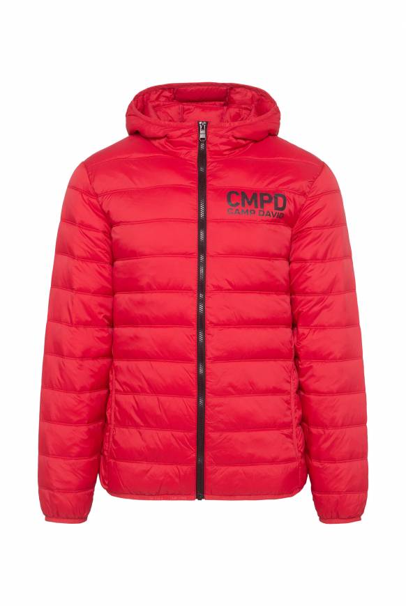 Soccx Leichte Steppjacke mit Kapuze royal red Begrenzte Freigabe