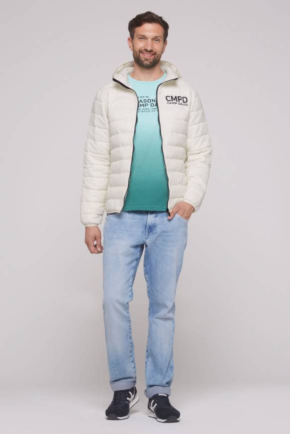 Soccx Leichte Steppjacke mit Kapuze kitt Letzte 3 Tage