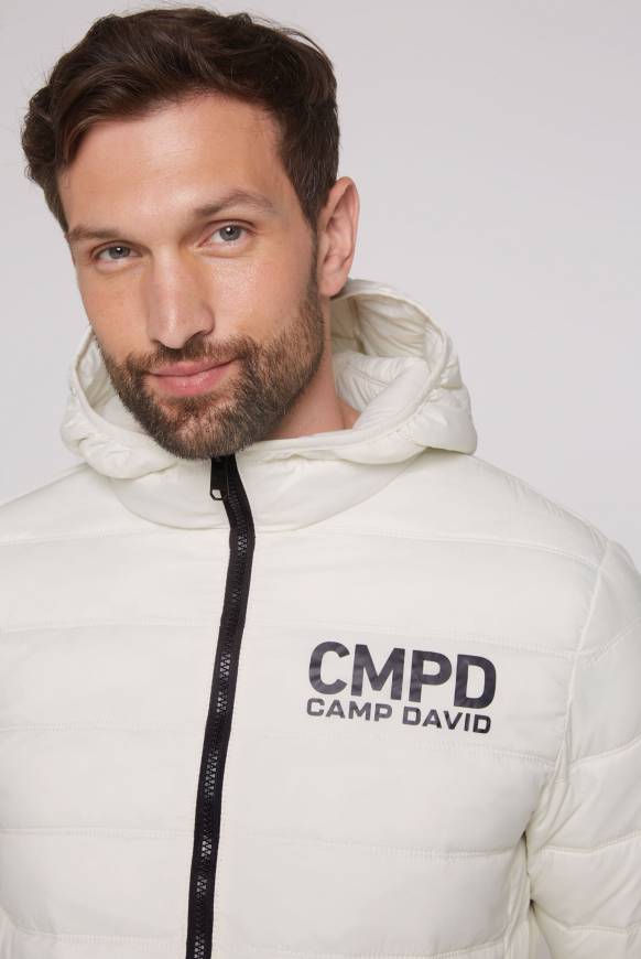 Soccx Leichte Steppjacke mit Kapuze kitt Letzte 3 Tage