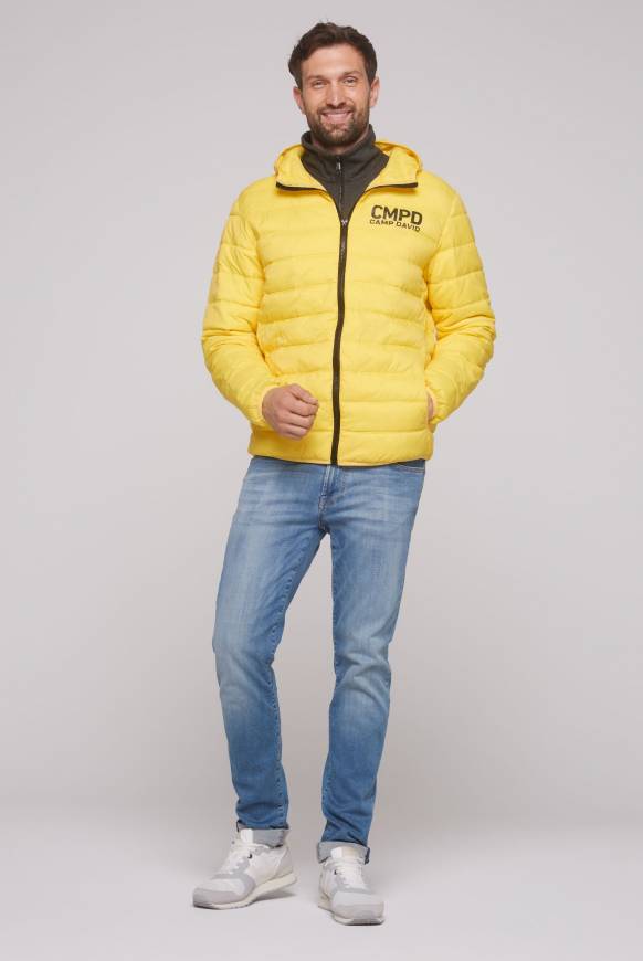 Soccx Leichte Steppjacke mit Kapuze industrial yellow JETZT KAUFEN
