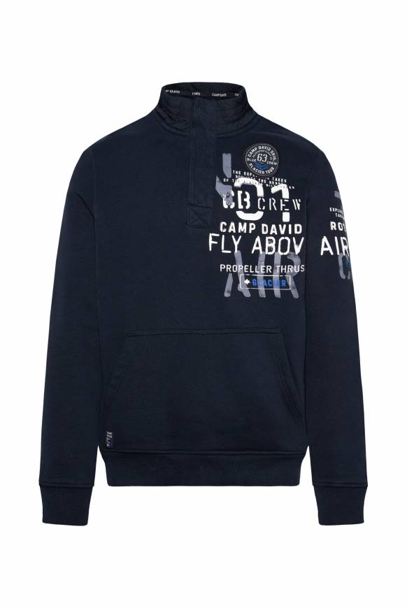 Soccx Troyer-Sweatshirt mit Artworks blue navy Black Friday Preise