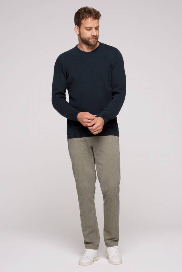 Soccx Pullover mit Rundhalsausschnitt blue navy Rabatte dieses Monats