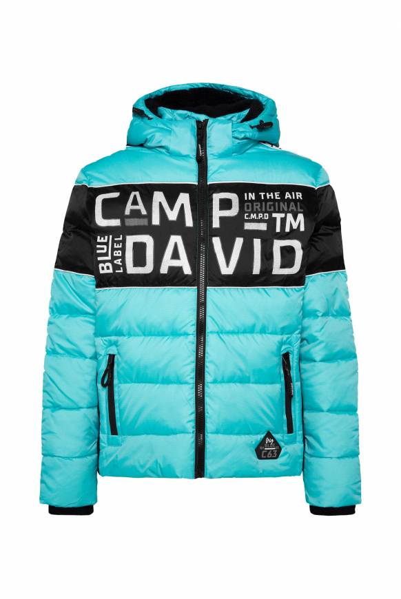 Soccx Winterjacke mit Colour-Blocking und Logo-Design new aqua Günstiger Verkauf