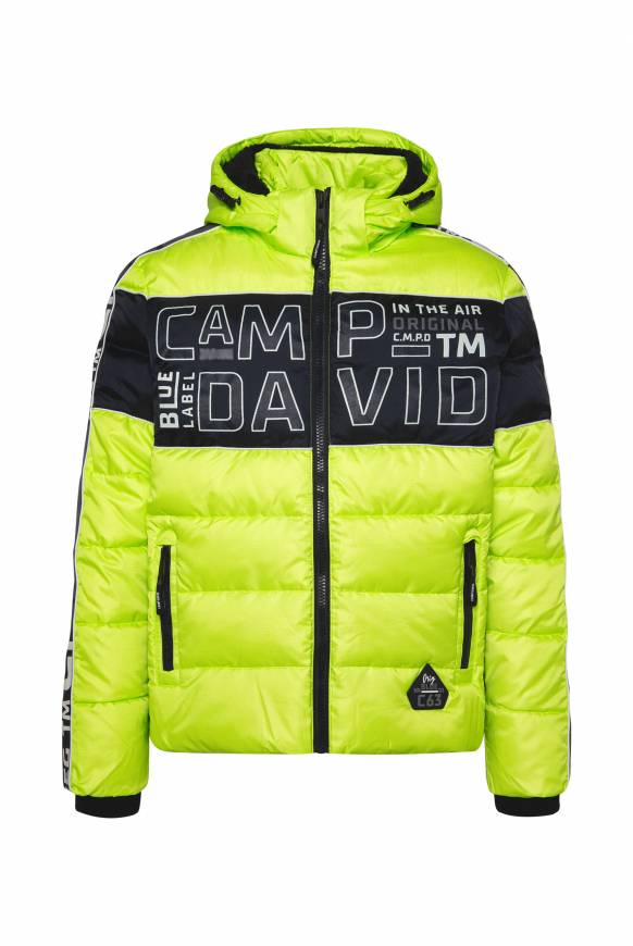 Soccx Winterjacke mit Colour-Blocking und Logo-Design neon kiwi Fabrikverkauf