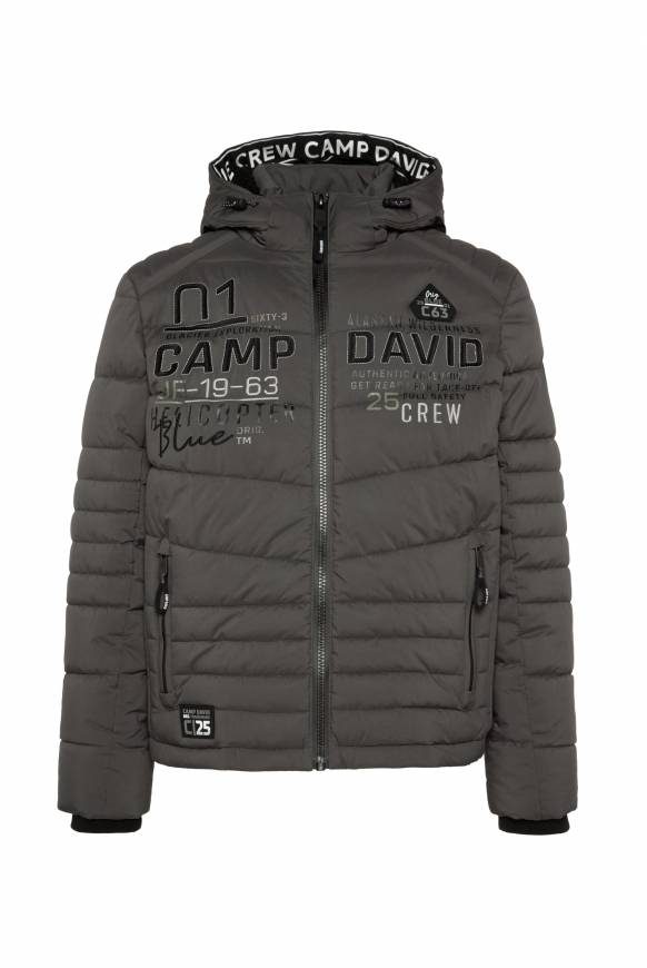 Soccx Winterjacke mit Kapuze im Ski-Design dark anthra Blitzverkäufe