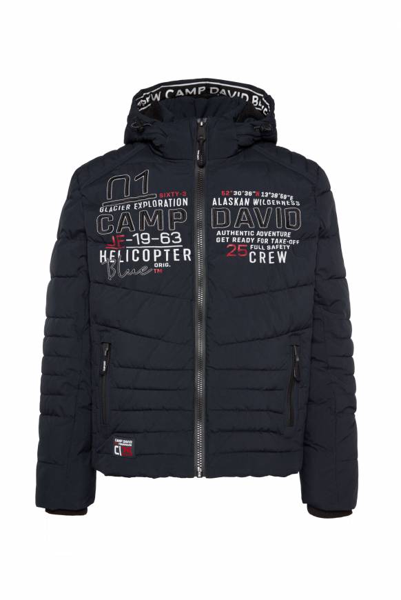 Soccx Winterjacke mit Kapuze im Ski-Design blue navy Rabatt