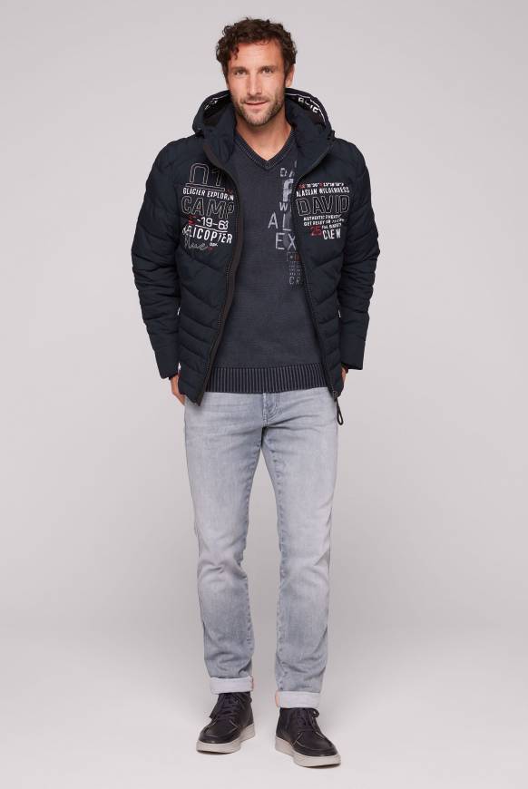 Soccx Winterjacke mit Kapuze im Ski-Design blue navy Rabatt