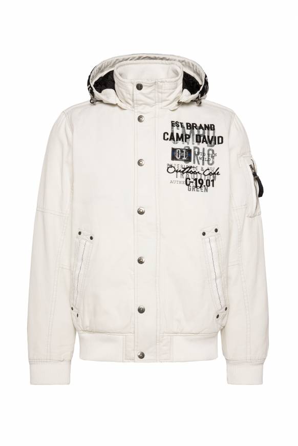 Soccx Winterblouson mit abtrennbarer Kapuze und Artworks kitt Saisonschlussverkauf