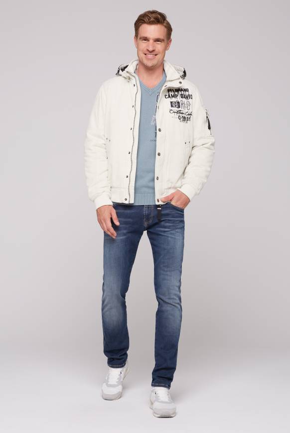 Soccx Winterblouson mit abtrennbarer Kapuze und Artworks kitt Saisonschlussverkauf