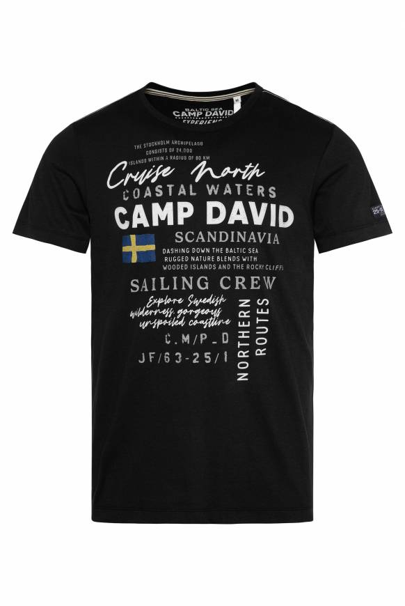 Soccx T-Shirt mit Print Artwork black Lagerräumung