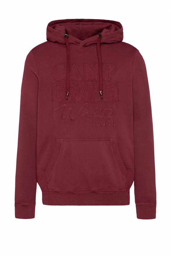 Soccx Hoodie mit tonigem Logo Artwork burgundy Top Angebot