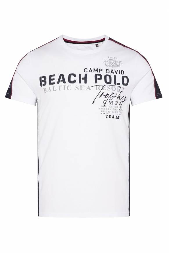 Soccx T-Shirt mit Color-Blocking und Artwork opticwhite Neuheiten