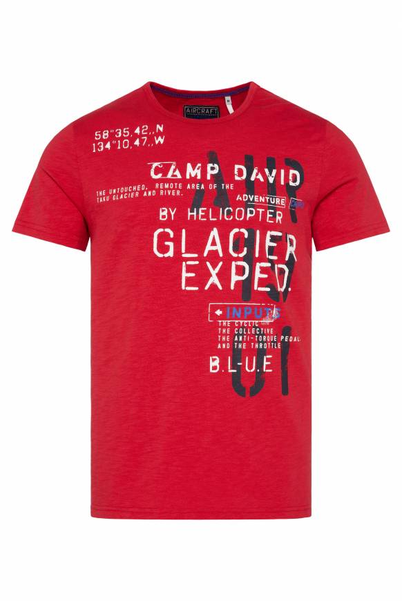 Soccx T-Shirt mit Print im Used Look flight red Kauf eins, bekomm eins gratis