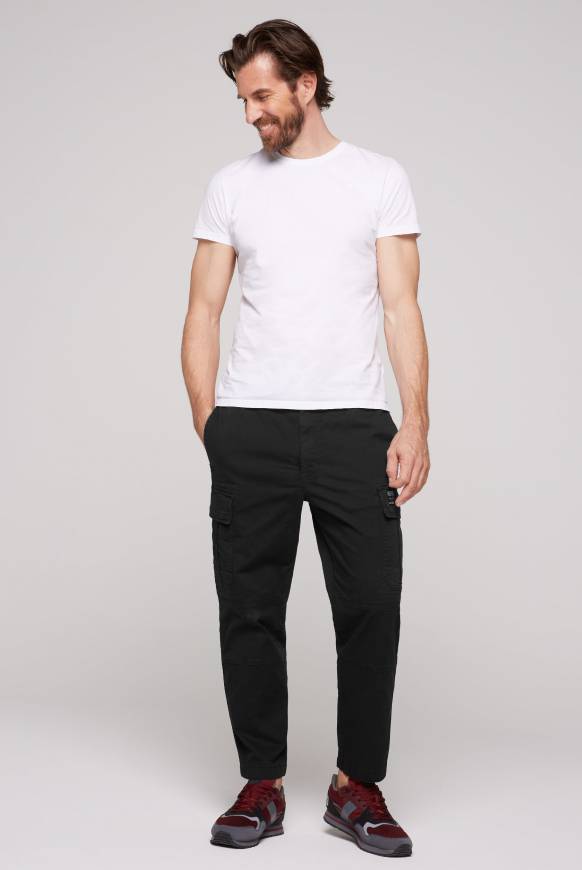 Soccx Cargohose mit Klappentaschen black Jubiläumsangebot