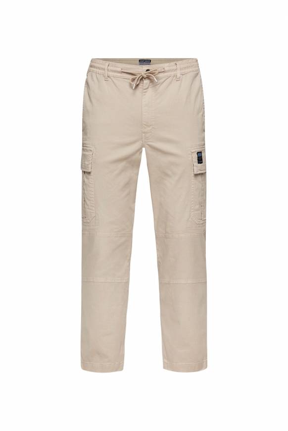 Soccx Cargohose mit Klappentaschen neutral beige Lagerräumung