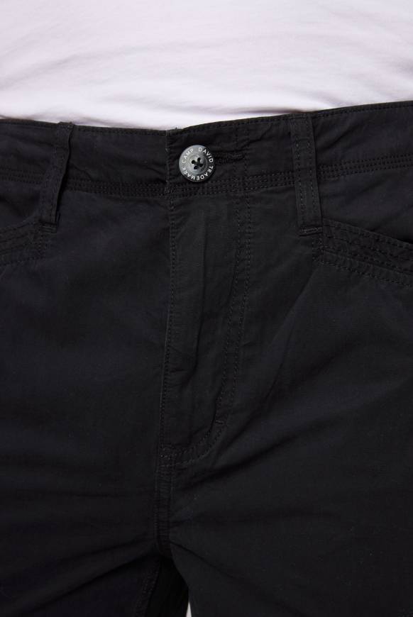 Soccx Leichte Cargohose mit Label Prints black Große Rabatte