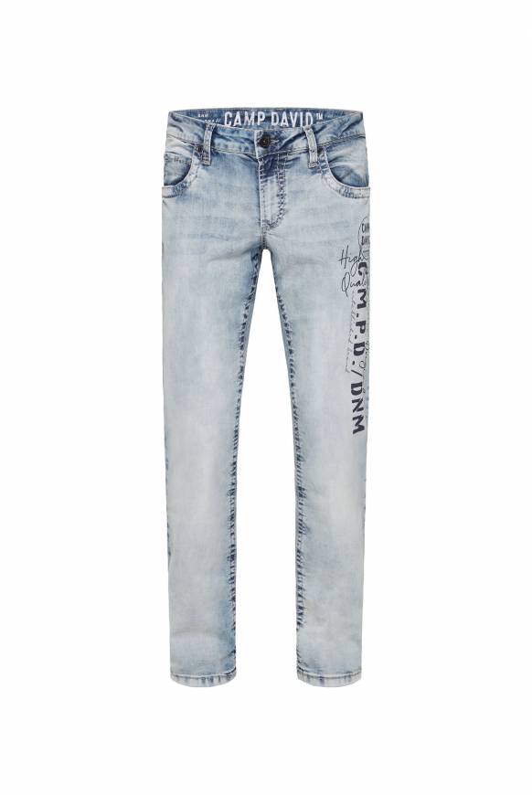 Soccx Jeans NI:CO Regular Fit mid blue printed Bestseller