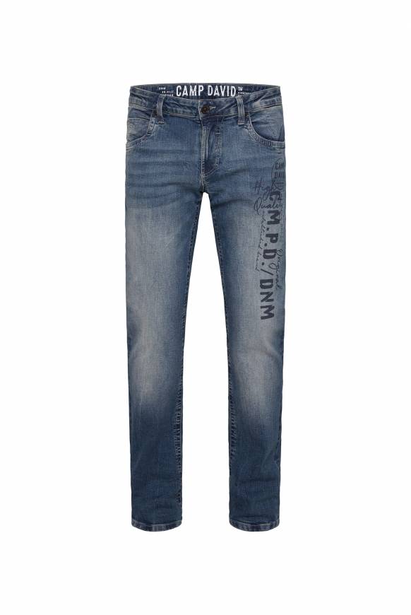 Soccx Jeans NI:CO Regular Fit dark blue printed Räumungsverkauf