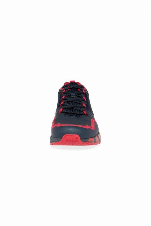 Soccx Power Sneaker im Materialmix mit XL-Logo navy / red Bis zu 55% Rabatt