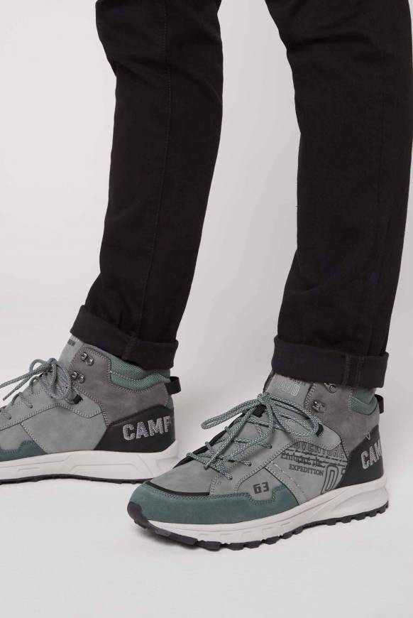 Soccx High Top Hiking Sneaker mit Logo Artworks deep forest Riesige Rabatte