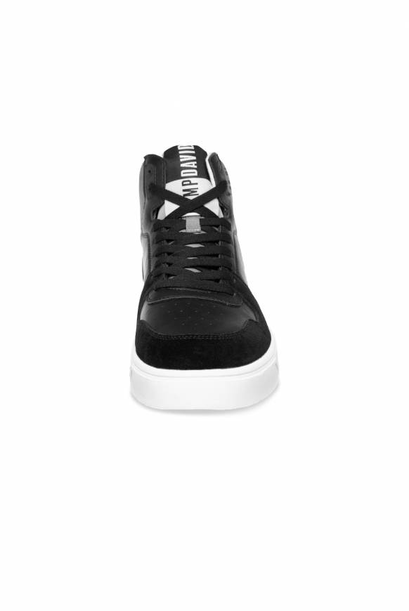 Soccx Hightop Sneaker im Materialmix mit Rubber Logos black Speichern exportieren