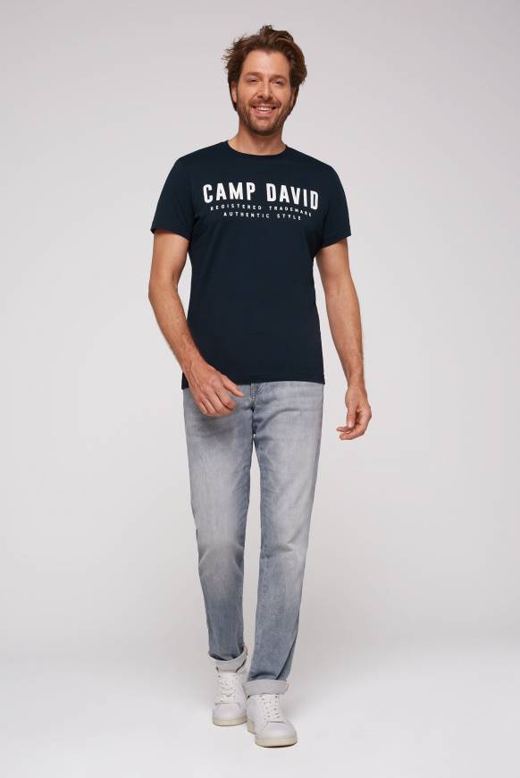 Soccx Basic Logo T-Shirt blue navy Rabatte dieses Monats