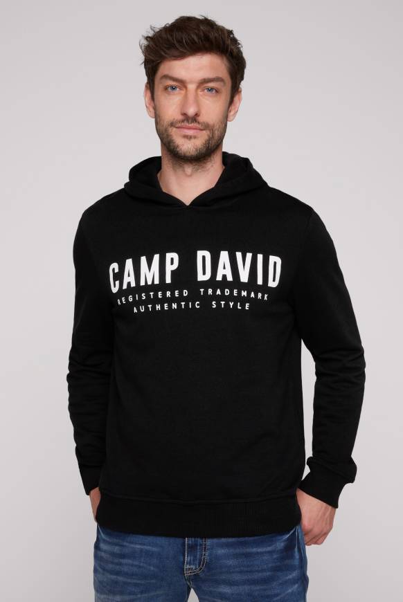 Soccx Basic Hoodie mit Logo Print black Schlussverkauf