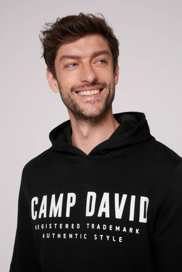 Soccx Basic Hoodie mit Logo Print black Schlussverkauf