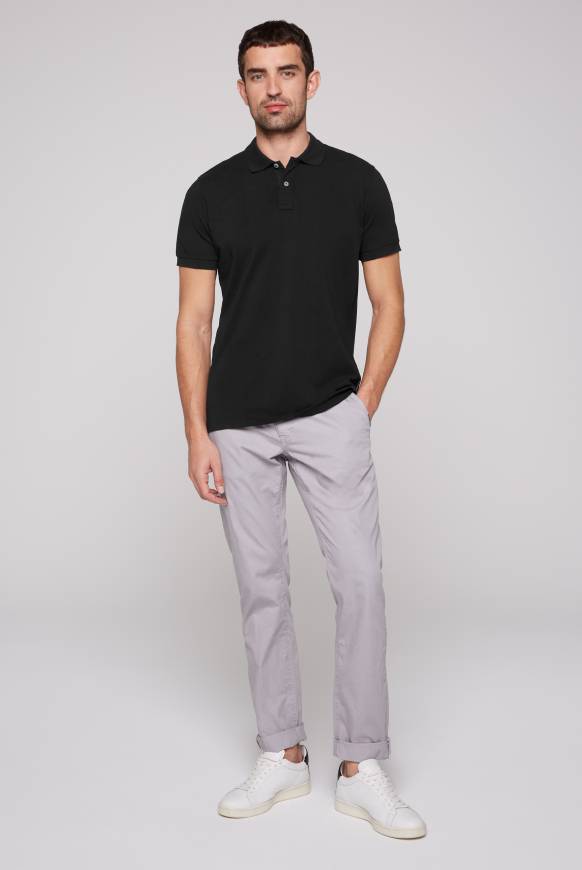 Soccx Basic Pikee-Polo mit Trikotkragen black Kostenloser Versand
