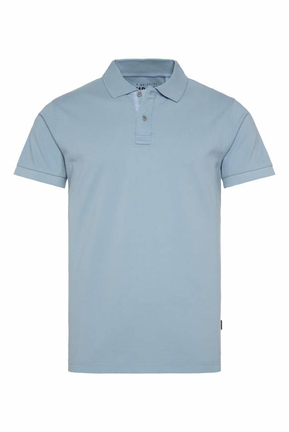Soccx Basic Pikee-Polo mit Trikotkragen new blue Sonderangebot
