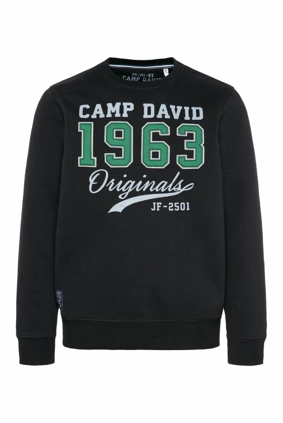 Soccx Sweatshirt mit Artwork im Retro-Style black Flash Sale