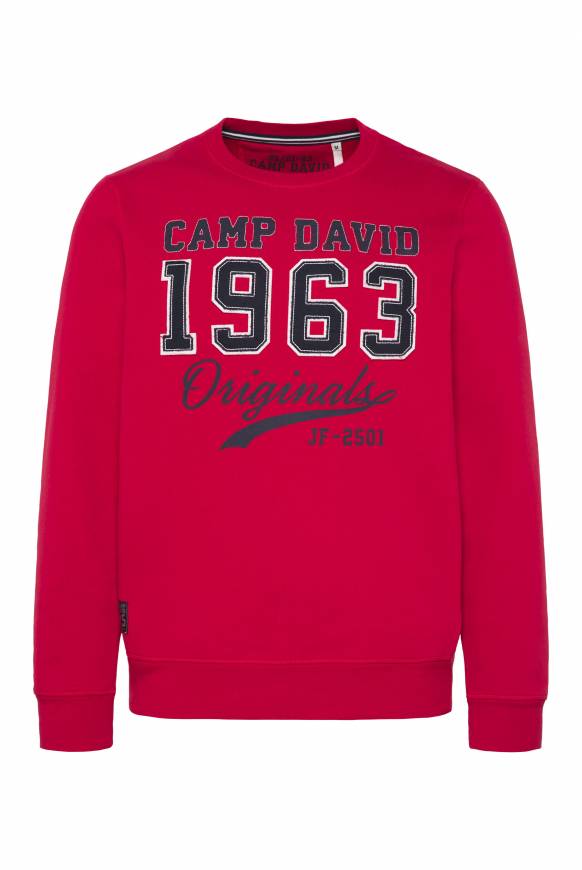Soccx Sweatshirt mit Artwork im Retro-Style royal red Online Shopping