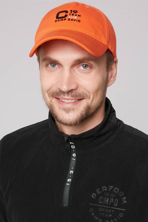 Soccx Base Cap mit Rubber Prints signal orange Letzte 2 Tage