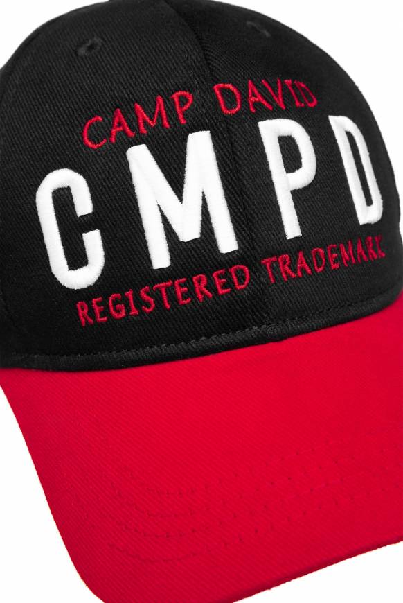 Soccx Base Cap mit Logo Artwork black / red Letzter Tag