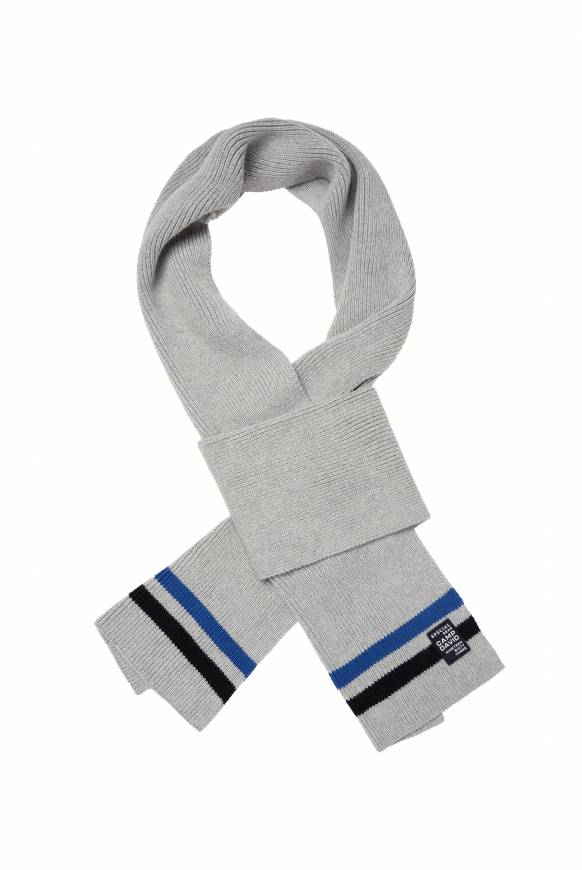 Soccx Rippstrickschal mit Streifen-Details granite melange Riesige Rabatte