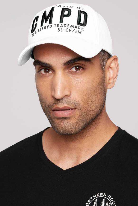 Soccx Base Cap mit 3D-Stickerei opticwhite zollfrei