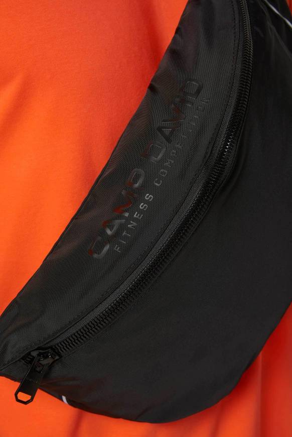 Soccx Große Gürteltasche mit Logo Print black Outlet