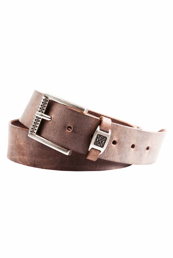 Soccx Ledergürtel im Used Look brown Auslauf