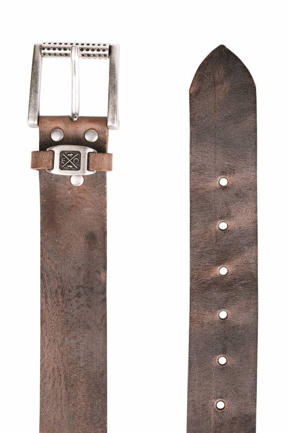 Soccx Ledergürtel im Used Look brown Auslauf