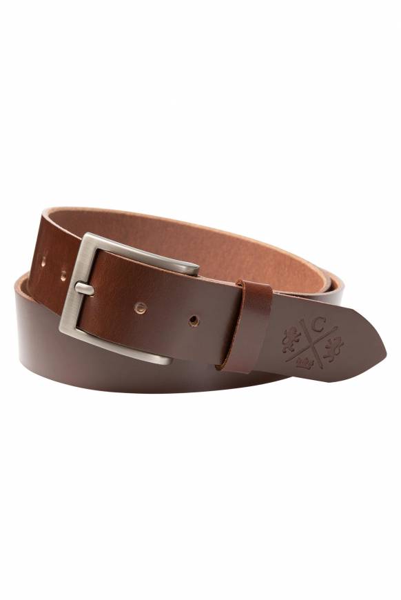 Soccx Ledergürtel mit matter Dornschließe brown Hotsell